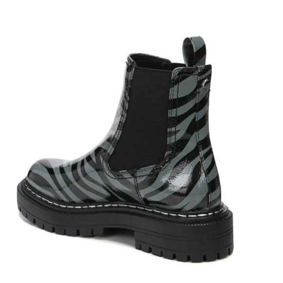 Circus By Sam Edelman 6.5 Lug Bootie Effie Black/Grey BNWB - Picture 3 of 3